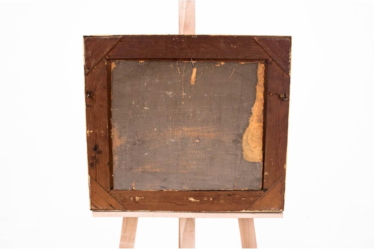 Dimensions:

Frame: height 43.5 cm / width 49.5 cm

Painting: height 30 cm / width 35 cm.