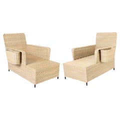 The Palm Beach Chaise Lounge with Magazine Racks from the FS Flores Collection