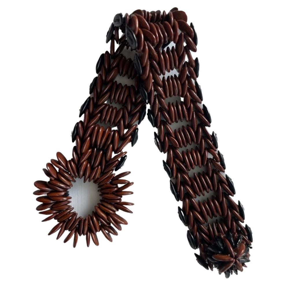 The Papa's Ladder Bracelet, Wild Tamarind & Job's Tears Seed Handicraft For Sale