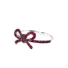 "The Papillan" Ruby Bow Ring