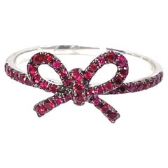 "The Papillan" Ruby Bow Ring