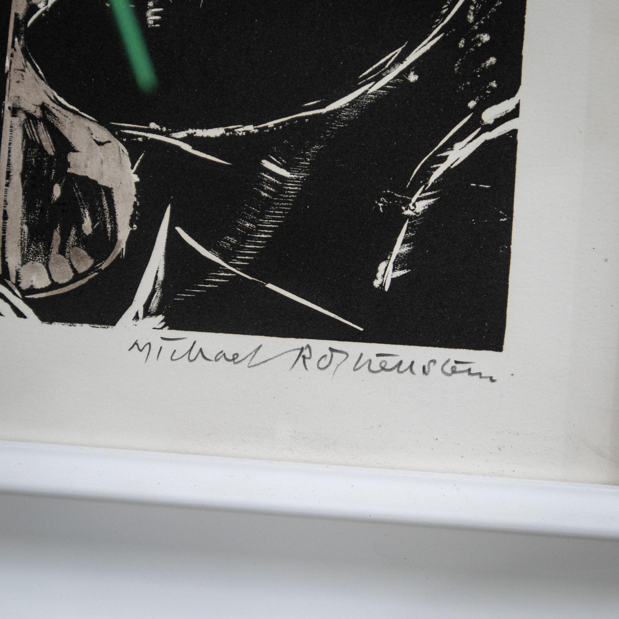 Late 20th Century “The Parakeet” Woodcut by Michael Rothenstein, Circa 1984 For Sale
