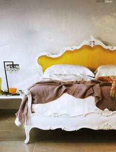 Parisienne Bed, Hand Carved Louis XV Style Made by La Maison London