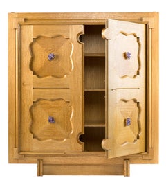 Parterre Cabinet in White Oak with Amethyst Pulls by /bǝ’spōk/ by WA