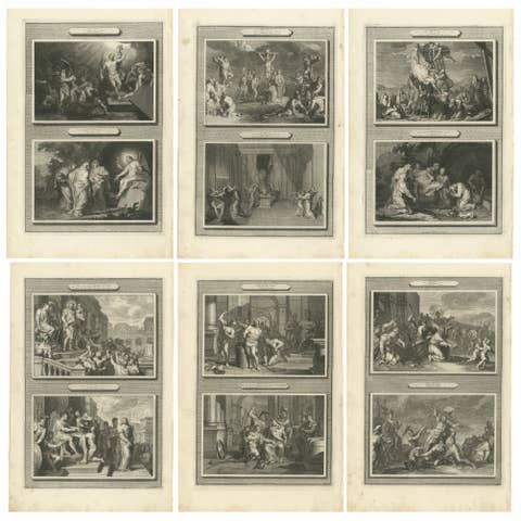 The Passion of Christ – Twelve Dramatic Scenes, Pieter Mortier Engravings, c1700