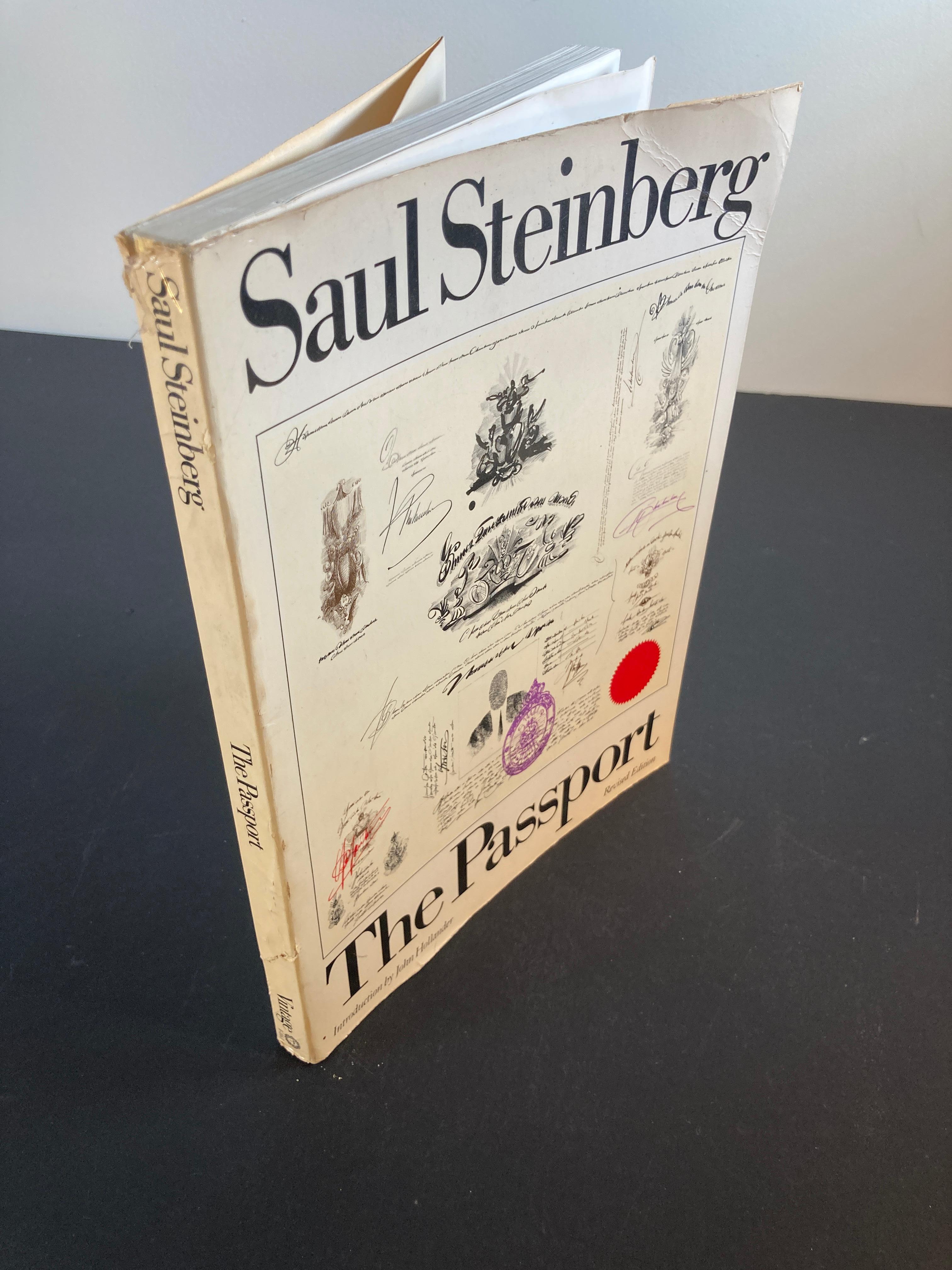 Passport Saul Steinberg Publié par Harper & Brothers, New York, 1979 État moyen - En vente à North Hollywood, CA