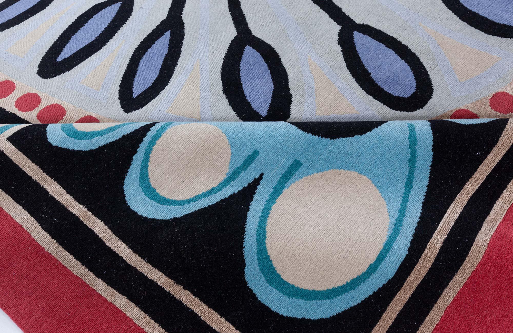 The Peacock Art Deco inspired wool rug by Doris Leslie Blau.
Size: 12'0