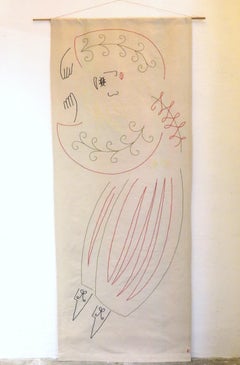 "The Peacock Dance" Embroidered Tapestry - 3rd position