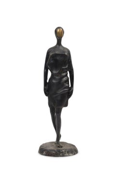 "The Pedestrian" Limited Edition Bronze Brutalist Contemporary Figural Sculpture