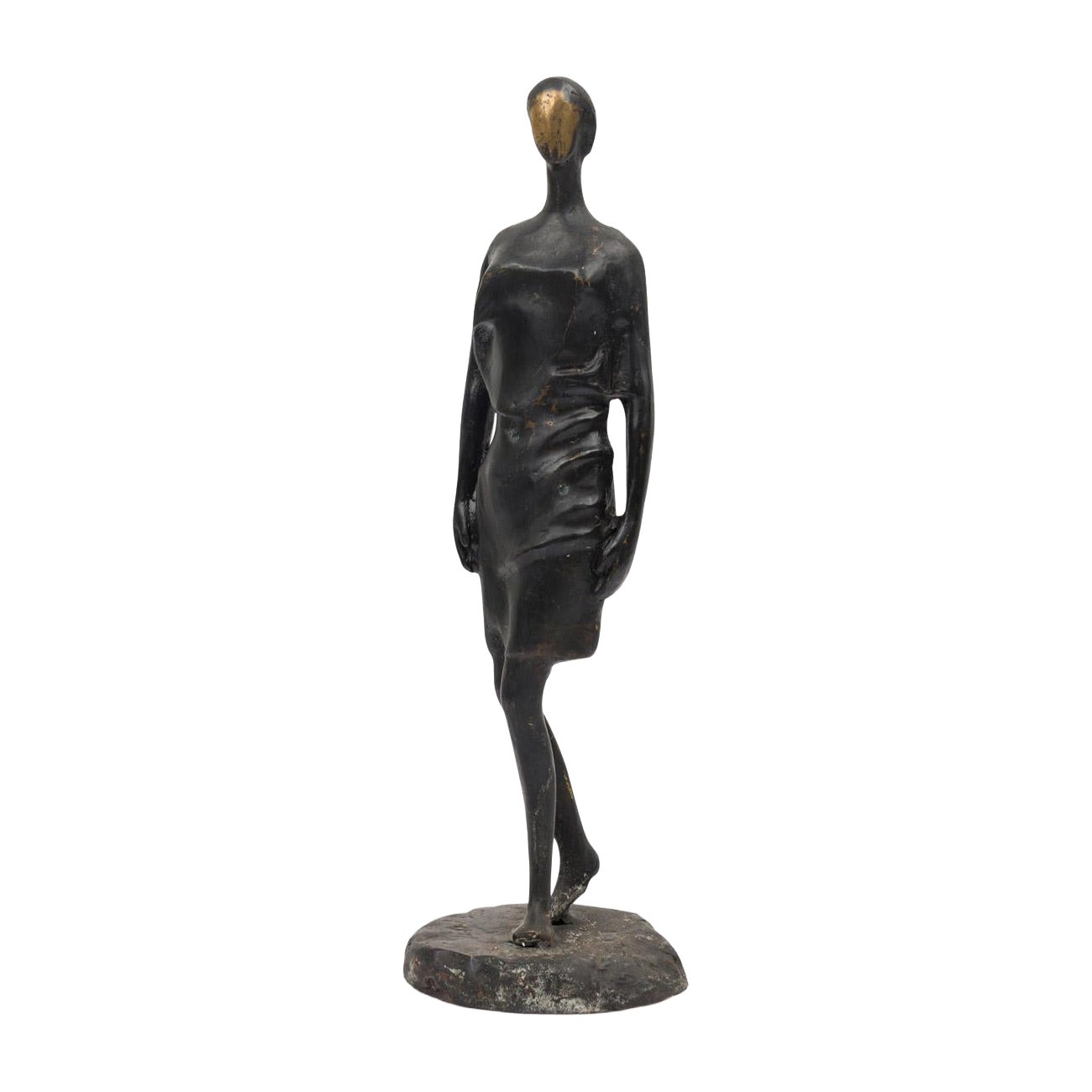 "The Pedestrian" Limited Edition Bronze Brutalist Contemporary Figural Sculpture