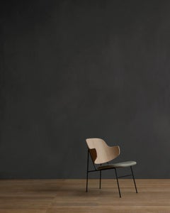 The Penguin Lounge Chair-Oak & Kvadrat, Re-wool 218-by Ib Kofod-Larsen, for Audo