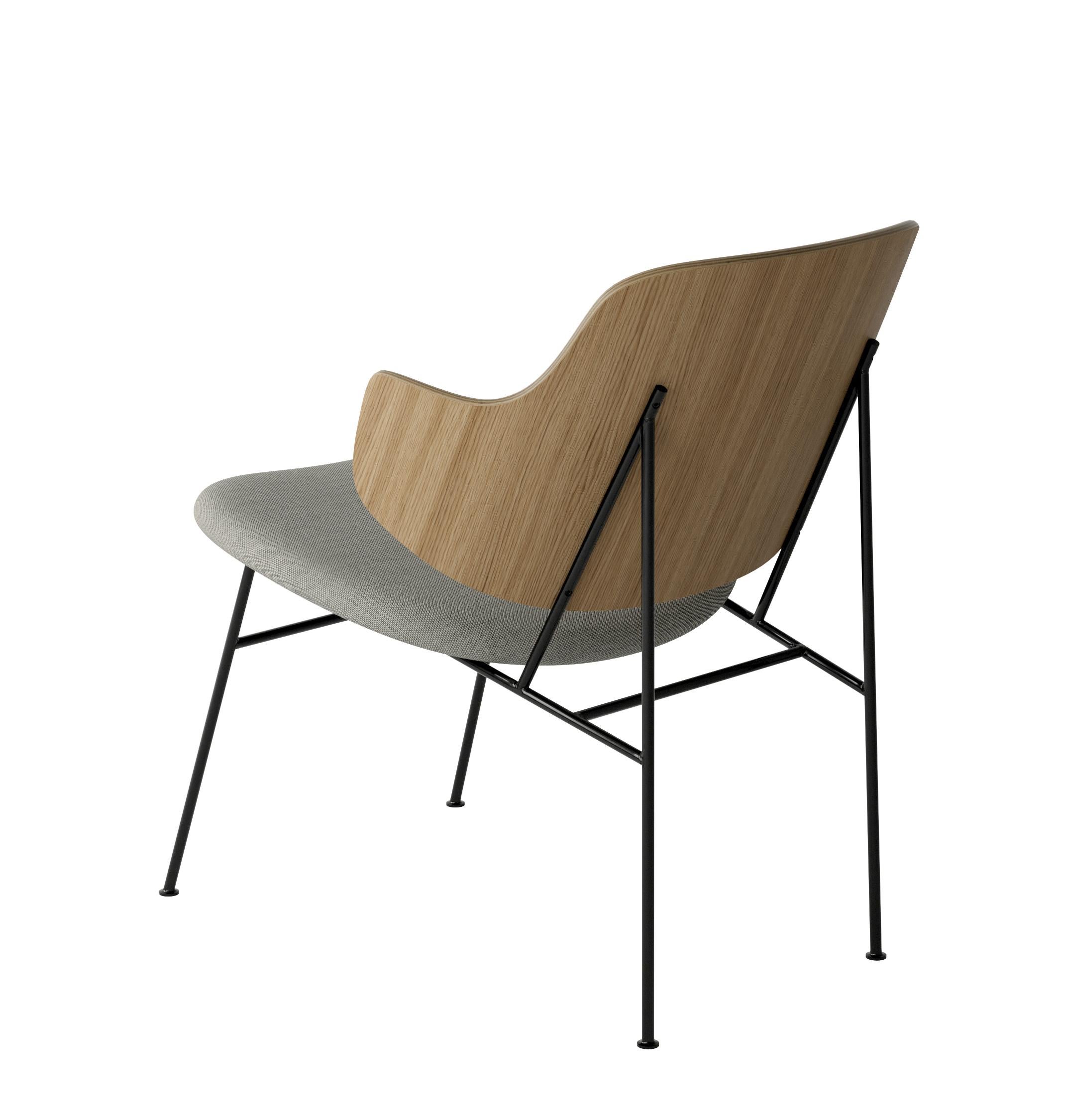 Polish The Penguin Lounge Chair-Oak & Kvadrat, Re-wool 218-by Ib Kofod-Larsen, for Audo For Sale