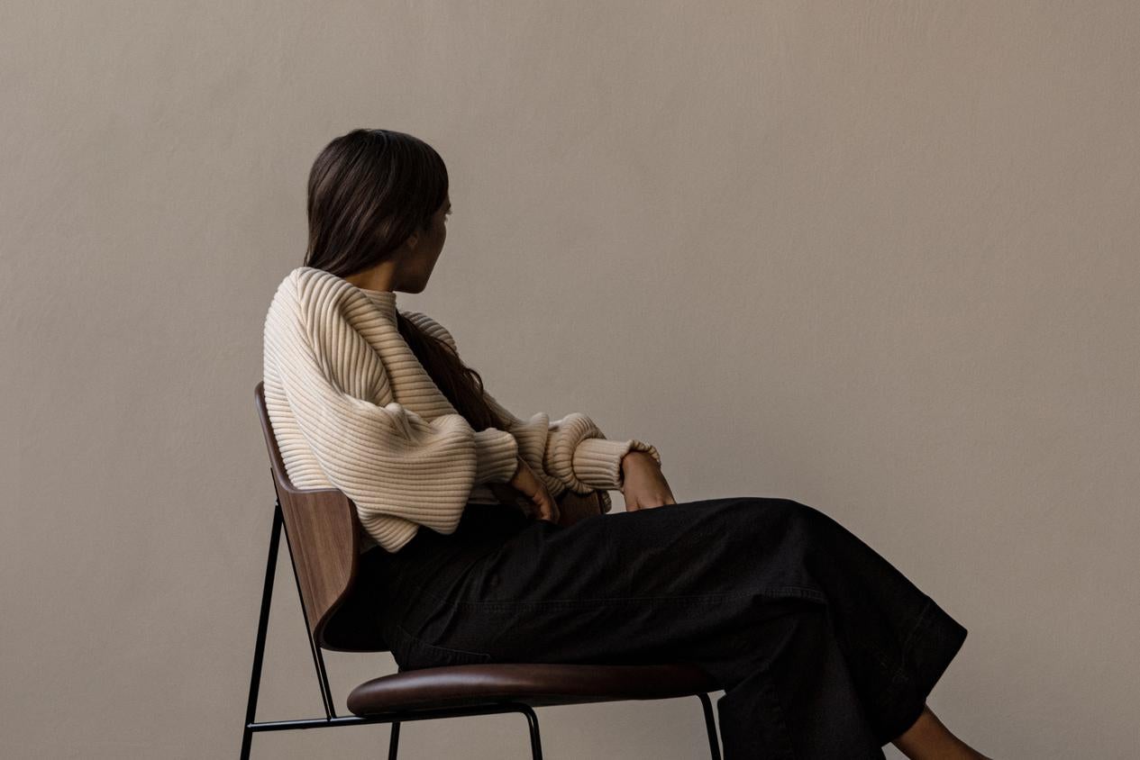 The Penguin Lounge Chair-Walnut & Leather Dakar 0329-by Ib Kofod-Larsen-for Audo For Sale 4