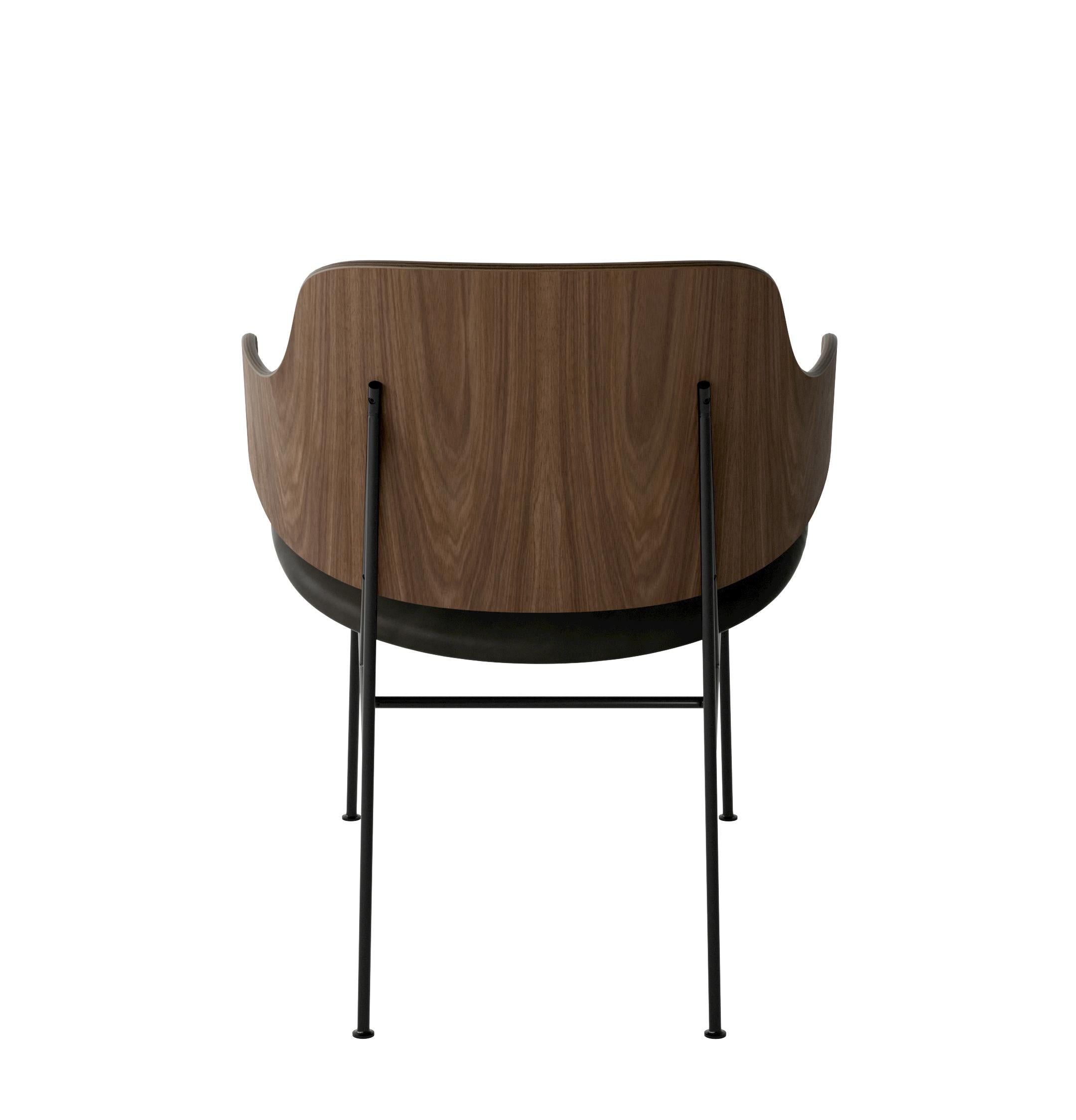 The Penguin Lounge Chair-Walnut & Leather Dakar 0329-by Ib Kofod-Larsen-for Audo For Sale 1