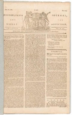 The Pennsylvania Journal and The Weekly Advertiser, publicado el 16 de junio de 1787