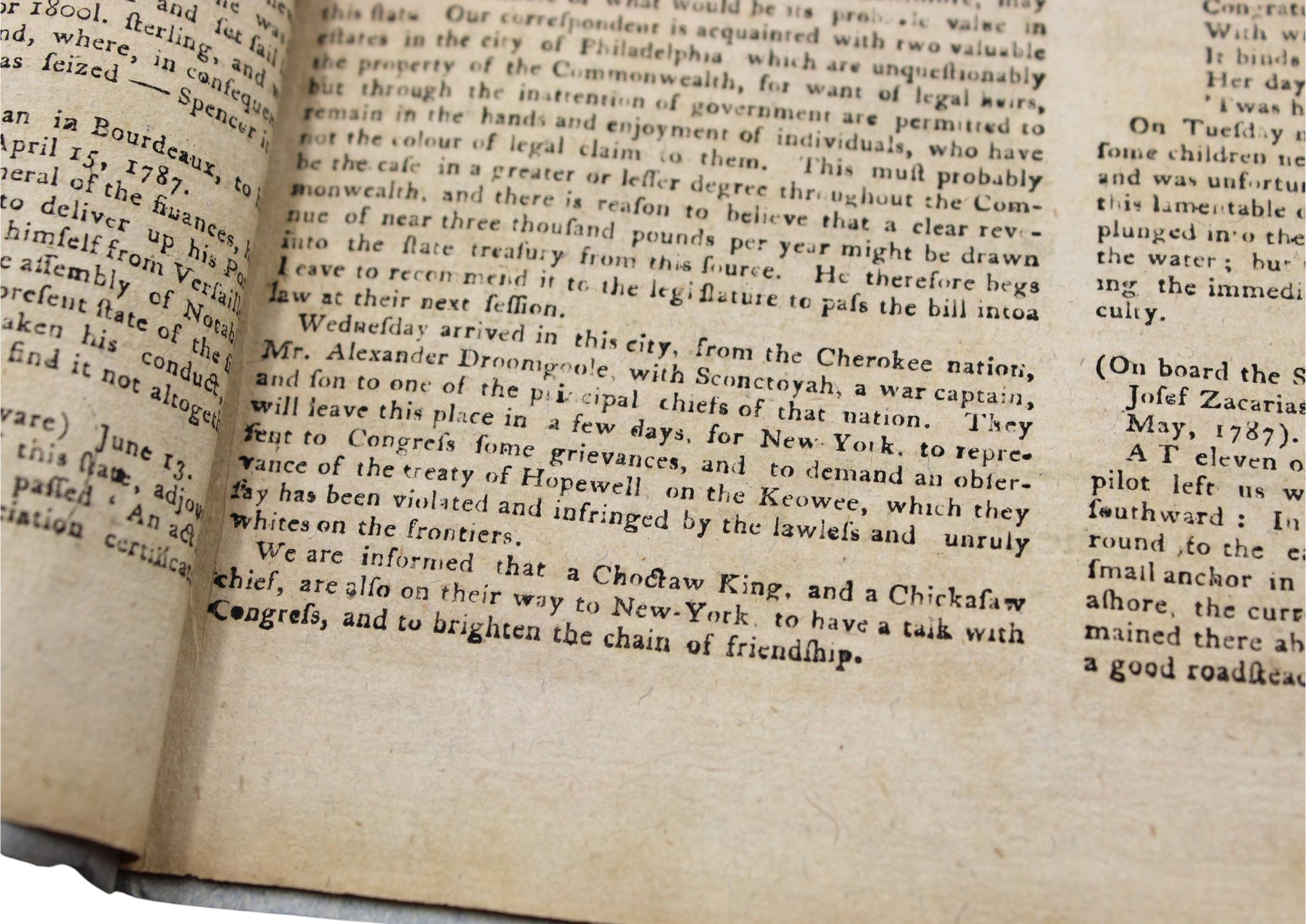 The Pennsylvania Journal und The Weekly Advertiser, herausgegeben am 16. Juni 1787 im Angebot 10