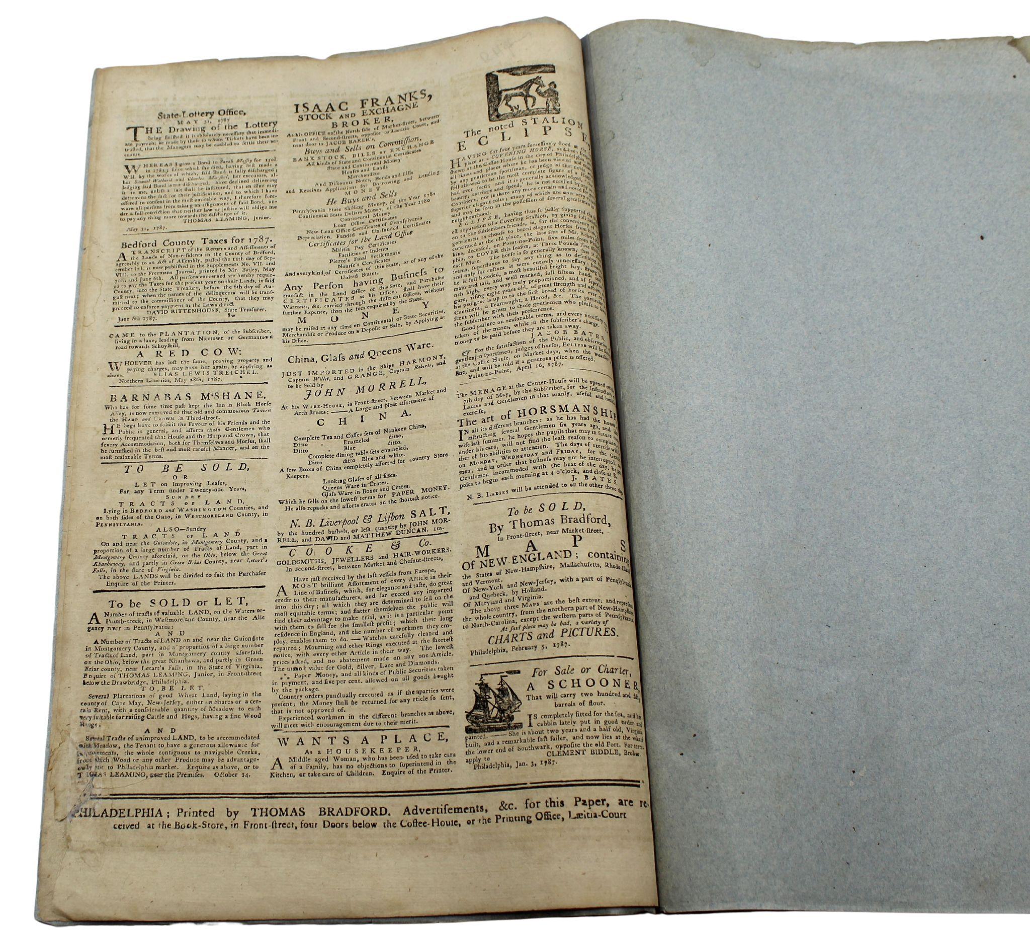 The Pennsylvania Journal und The Weekly Advertiser, herausgegeben am 16. Juni 1787 im Angebot 11
