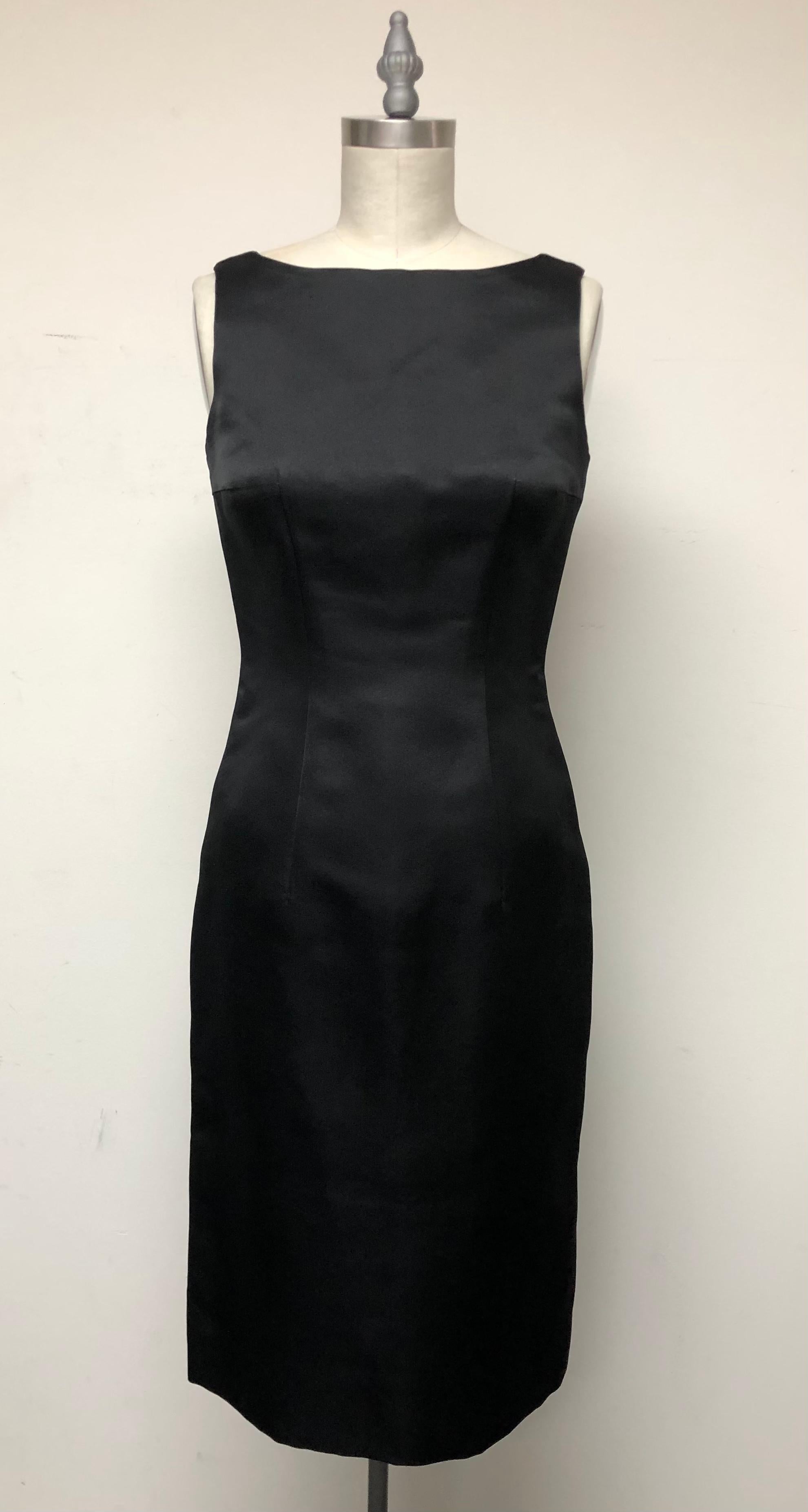 The Perfect Little Black Dress in the finest 100% Italian Satin  For Sale 2