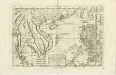 The Philippines & Southeast Asia – Bonne’s Antique Map of Indo-China, c.1780
