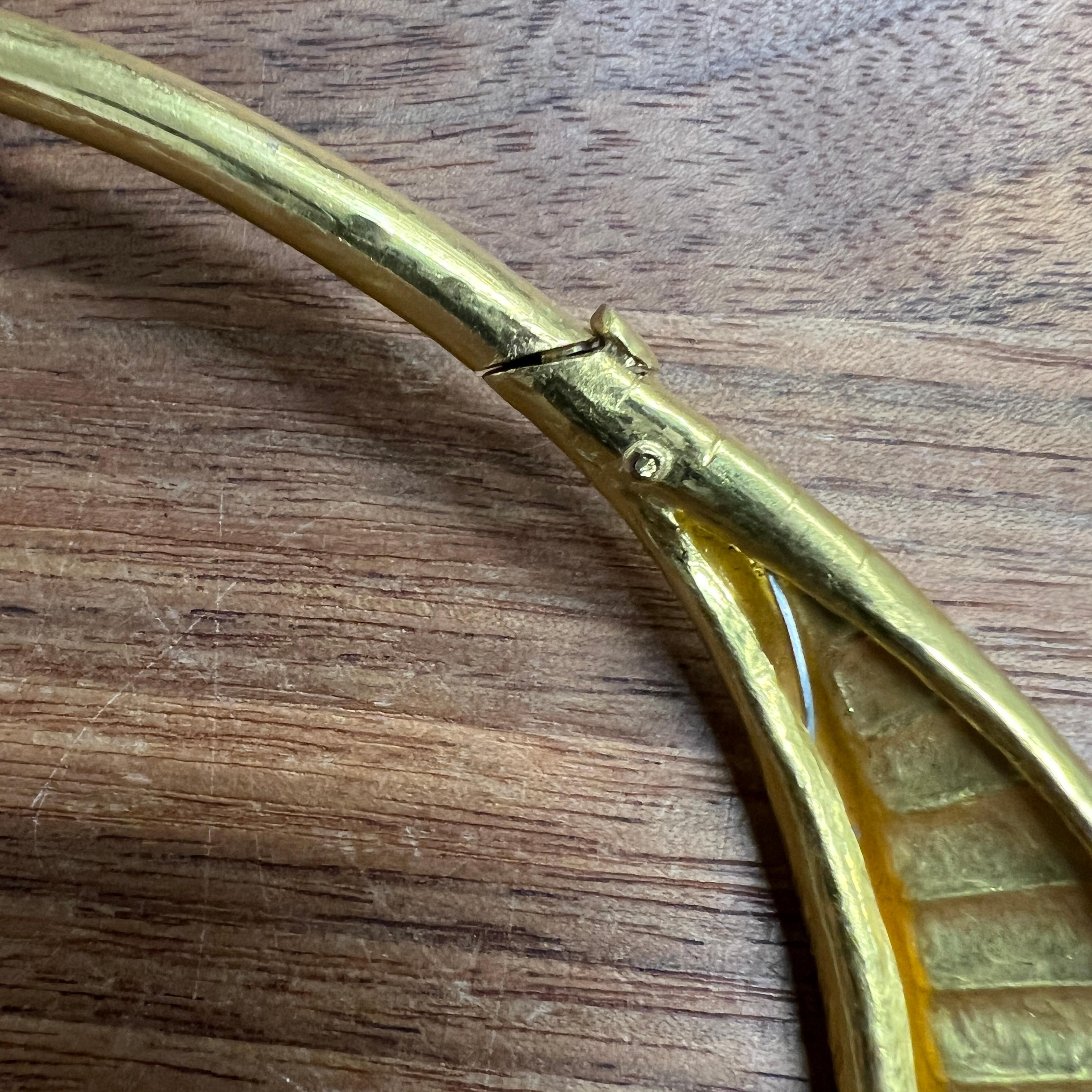 The Phoenix Necklace in 22k Yellow Gold by Judy Kensley McKie In Excellent Condition For Sale In Great Barrington, US