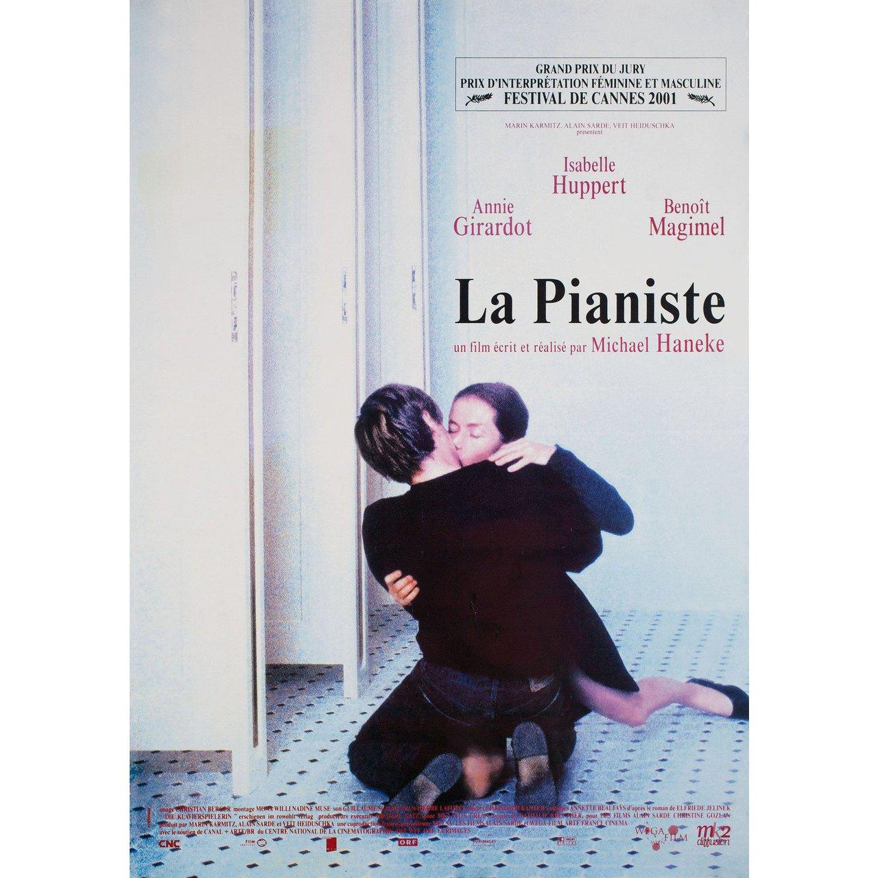 Original 2001 Dutch A1 poster for the film “The Piano Teacher” (La Pianiste) directed by Michael Haneke with Isabelle Huppert / Annie Girardot / Benoit Magimel / Susanne Lothar. Fine condition, rolled. Please note: the size is stated in inches and