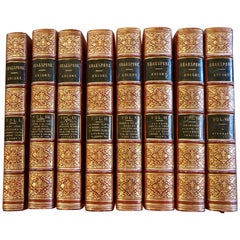 The Pictorial Edition of the Works of Shakspere 'sic' in 8 Leatherbound Volumes