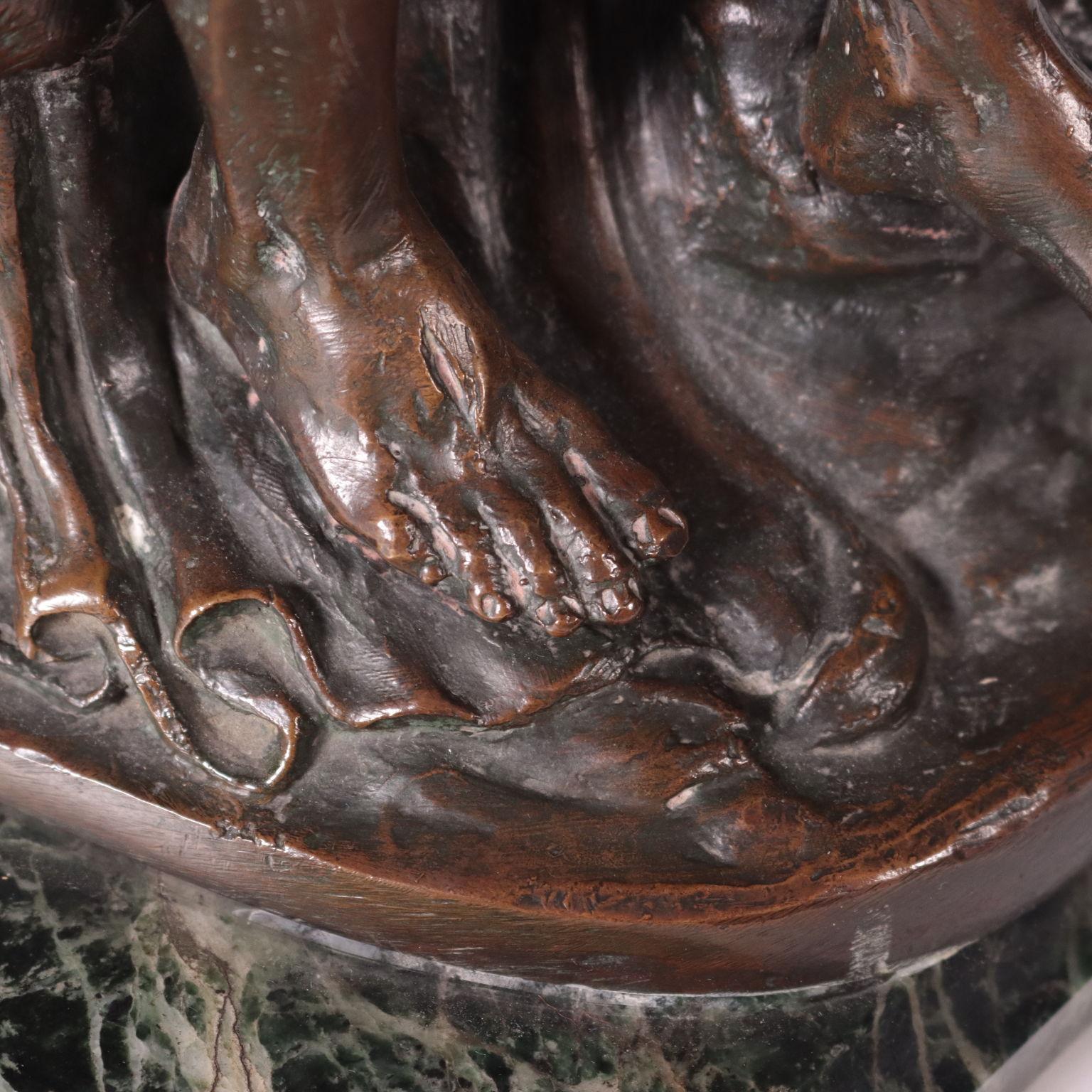 Pietà by Tommaso Campajola Bronze, Italy, XX Century 1