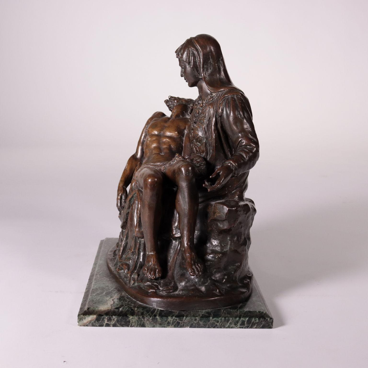 Pietà by Tommaso Campajola Bronze, Italy, XX Century 2