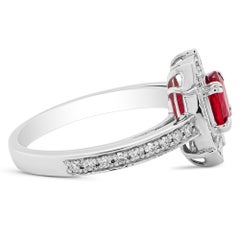 The Pigeon's Blood Ruby: A Legend of Fire and Ice Solitaire RIng