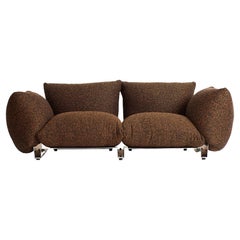 The Pillow Sofa Double Seat - Modular Upholstered Sofa with Aluminum Frame