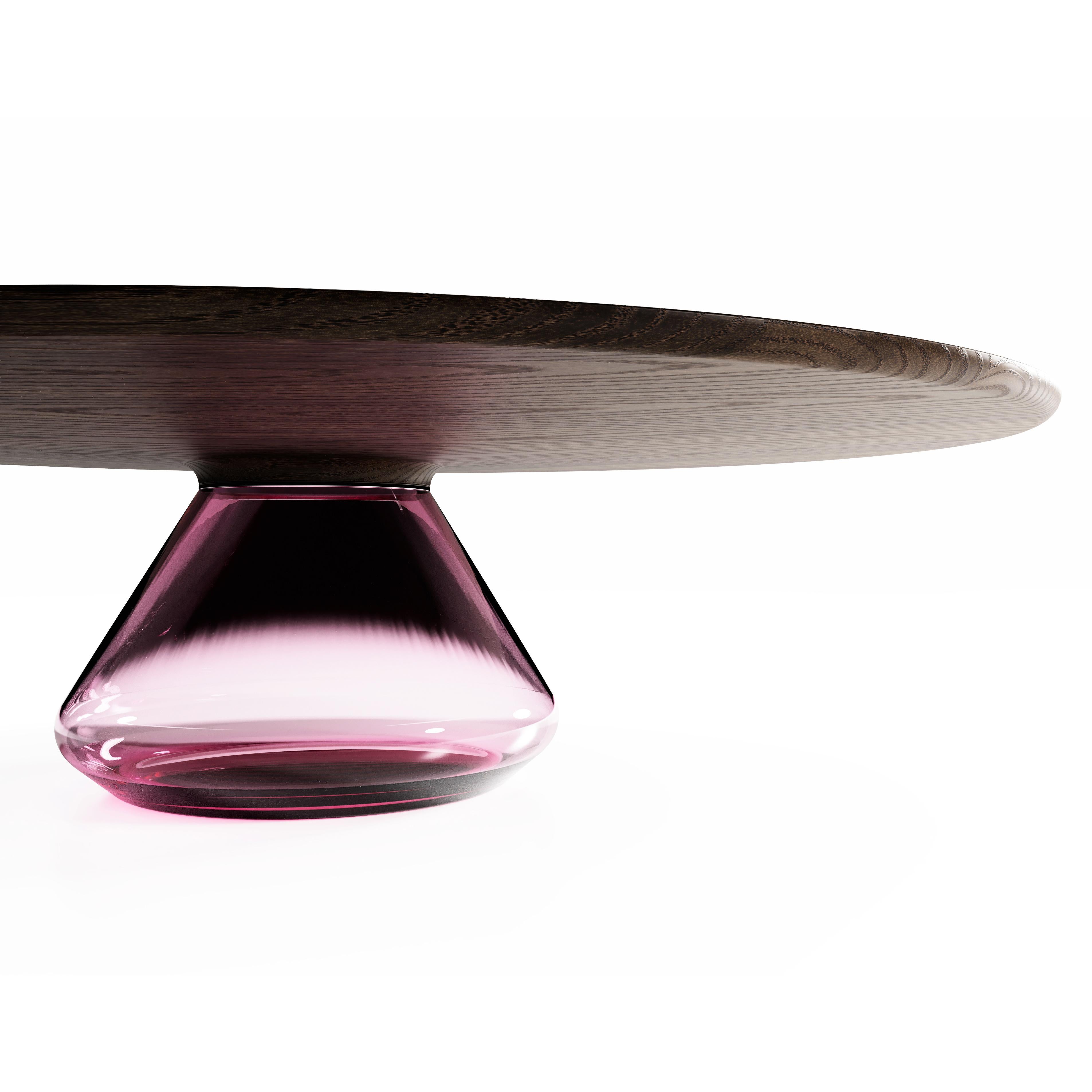 Moderne Table basse Lady Eclipse I rose, édition limitée de Grzegorz Majka en vente