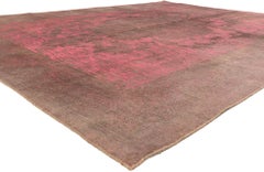 The Pink Mirage:A Vintage Turkish Overdyed Masterpiece of Maximalist Enchantment
