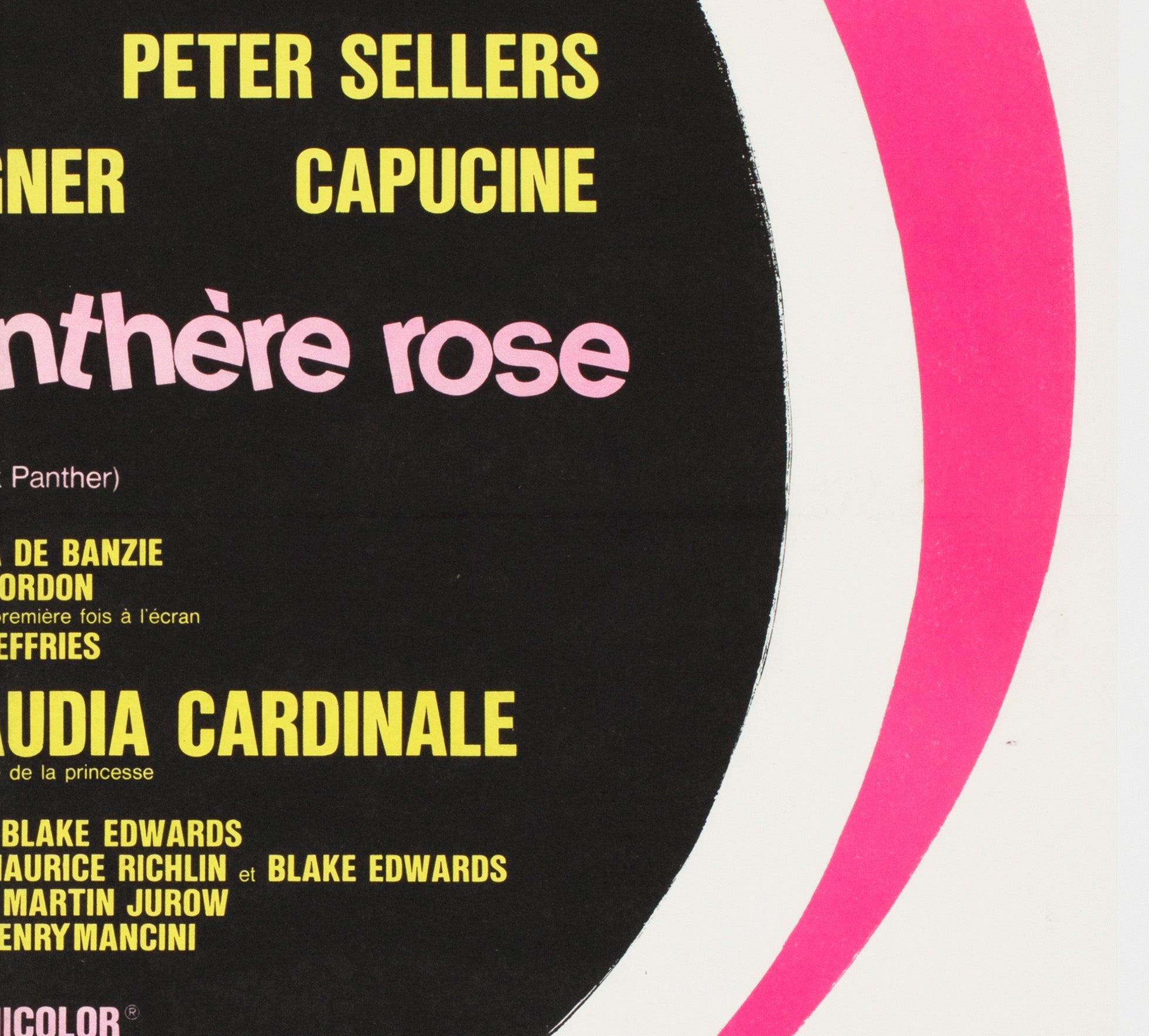 Lin La Panthère rose 1964 Affiche du film français Moyenne, Clement Hurel en vente