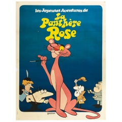 Vintage The Pink Panther 1970 French Grande Film Movie Poster