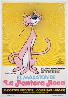 The Pink Panther Marathon 1974 Spanish Film Poster