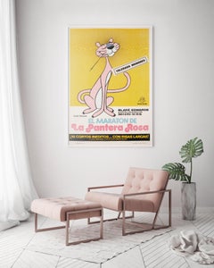The Pink Panther Spanish MARATHON 1974 1 Sheet Film Movie Poster