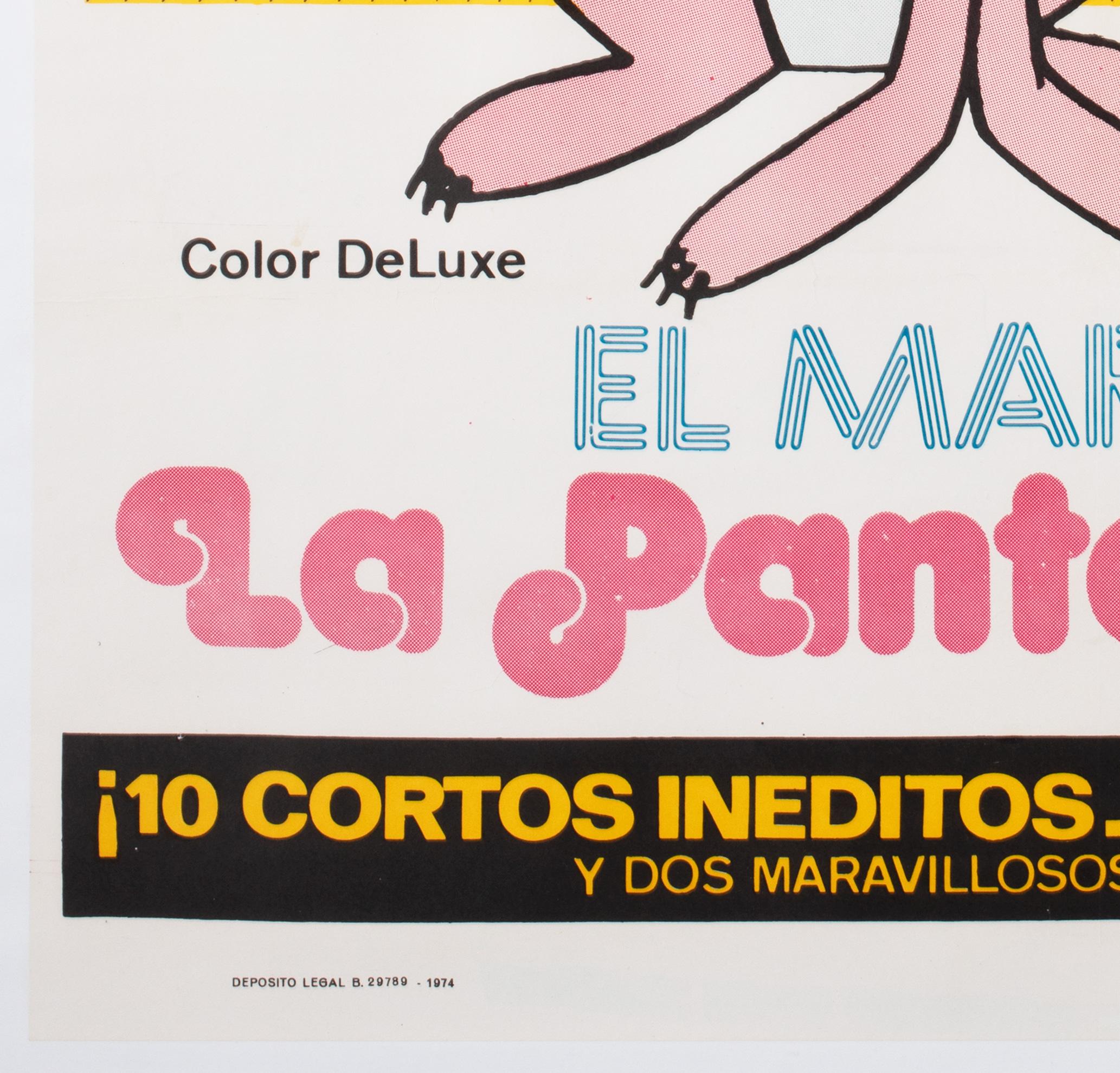 The Pink Panther Spanish MARATHON 1974 1 Sheet Film Movie Poster For Sale 1