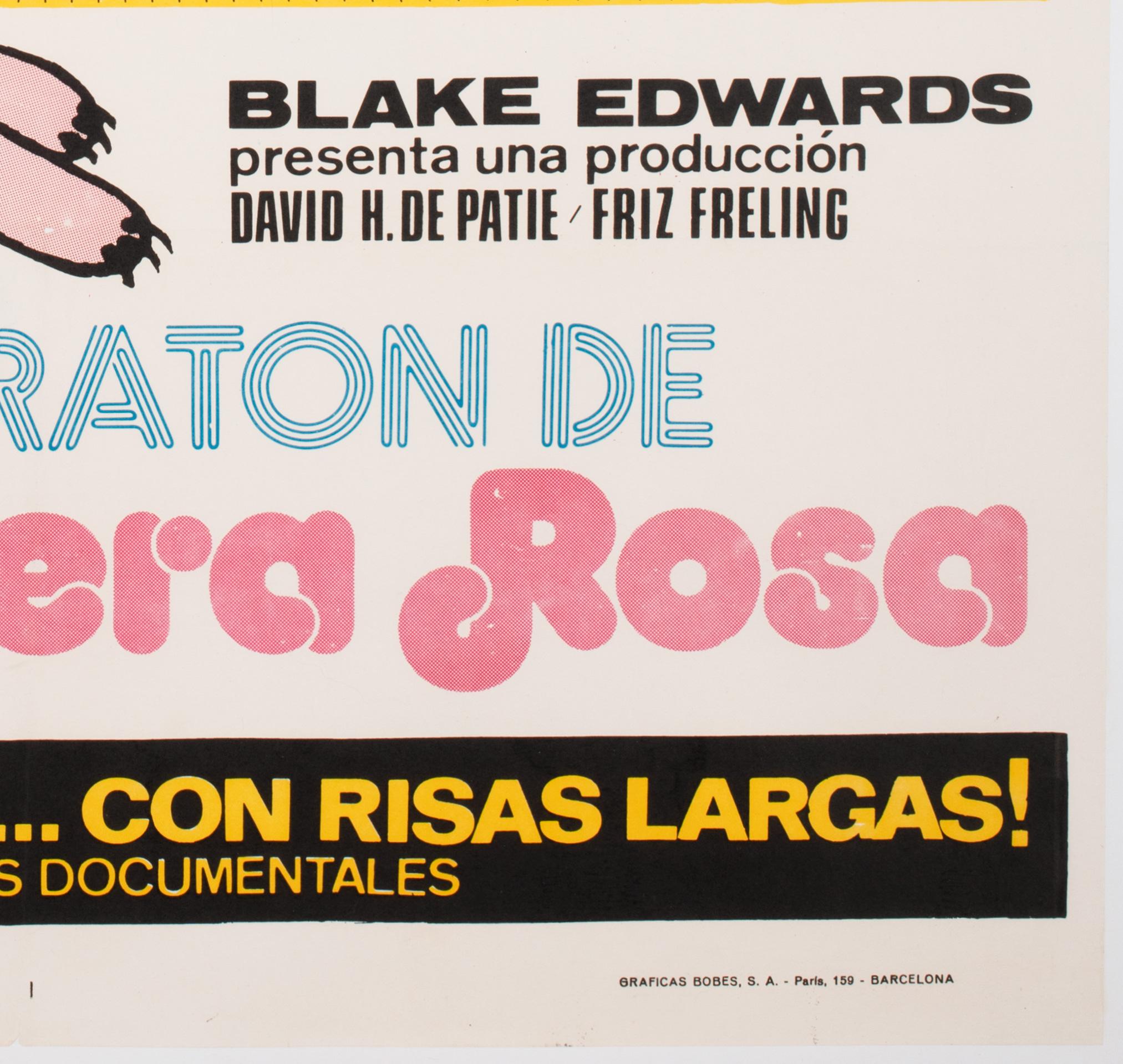 20th Century The Pink Panther Spanish MARATHON 1974 1 Sheet Film Movie Poster