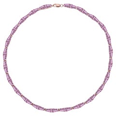 The Pink Sapphire Barbiecore Choker, 10kt Rose Gold