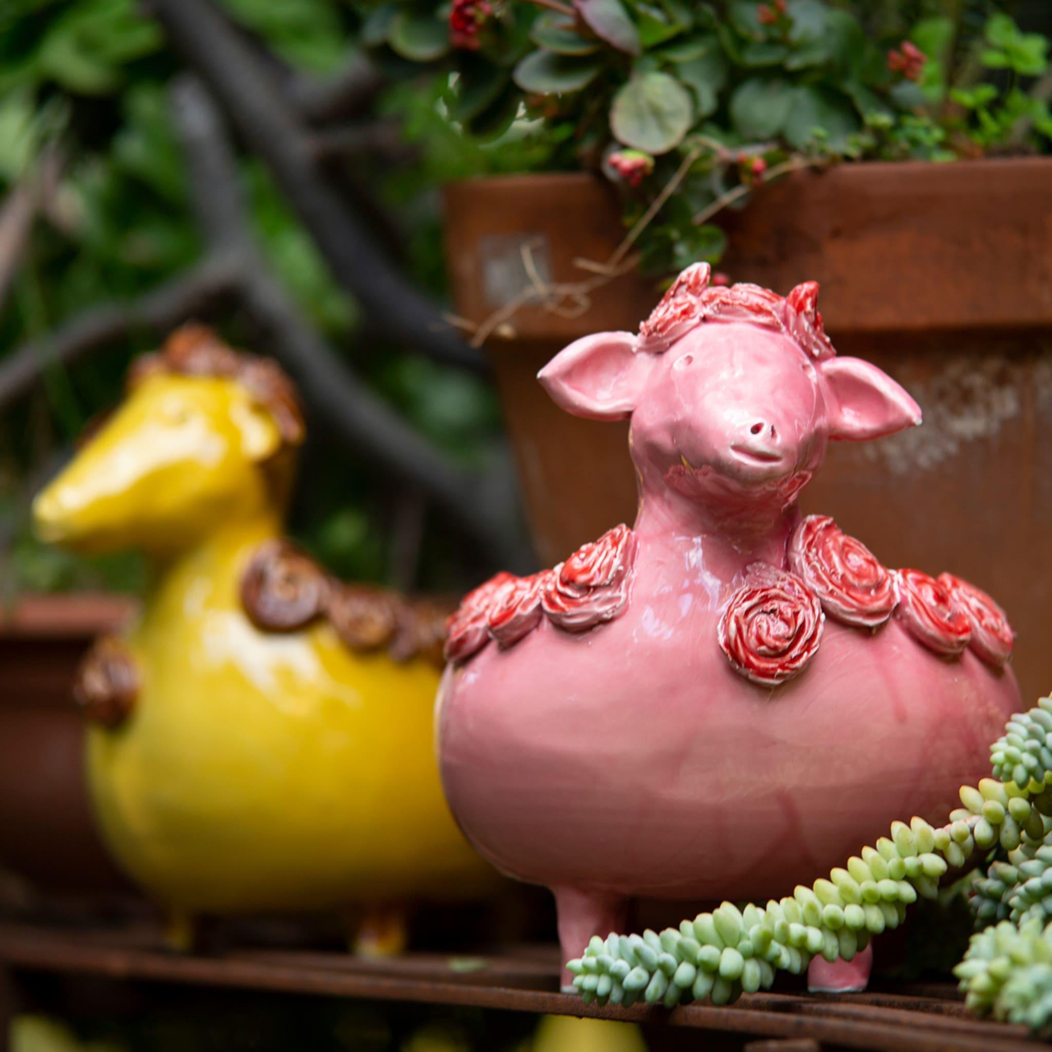 The Pink Sheep Vase Holder In New Condition For Sale In Milan, IT