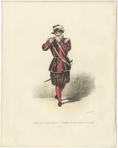 The Piper of the Swiss Guard: Handcolored Print, Plate 41, 1862