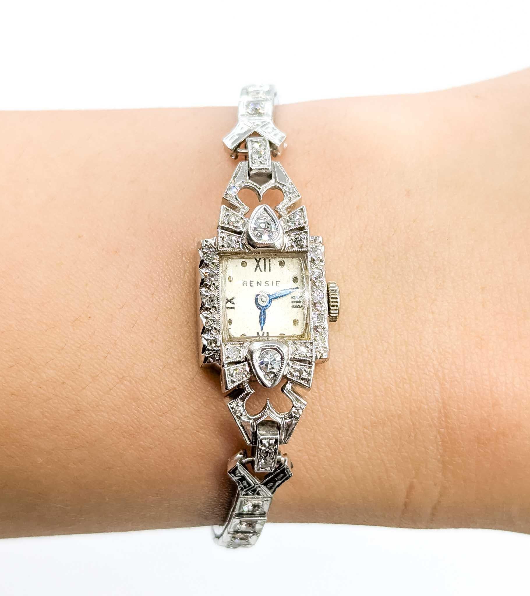 Reloj de cuerda manual Platinum Rensie Vintage en Excelente estado para la venta en Bloomington, MN