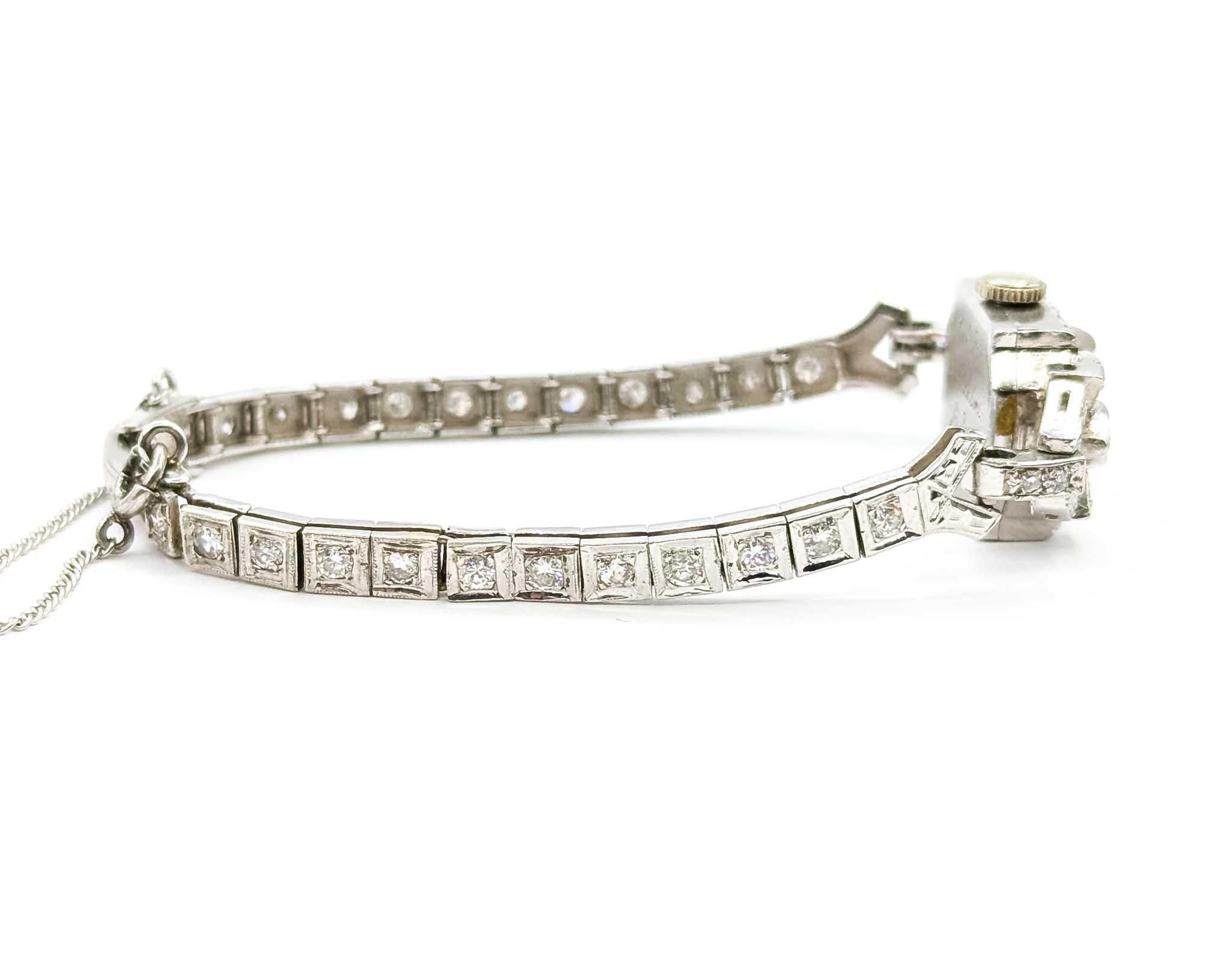 De las mujeres Reloj de cuerda manual Platinum Rensie Vintage en venta