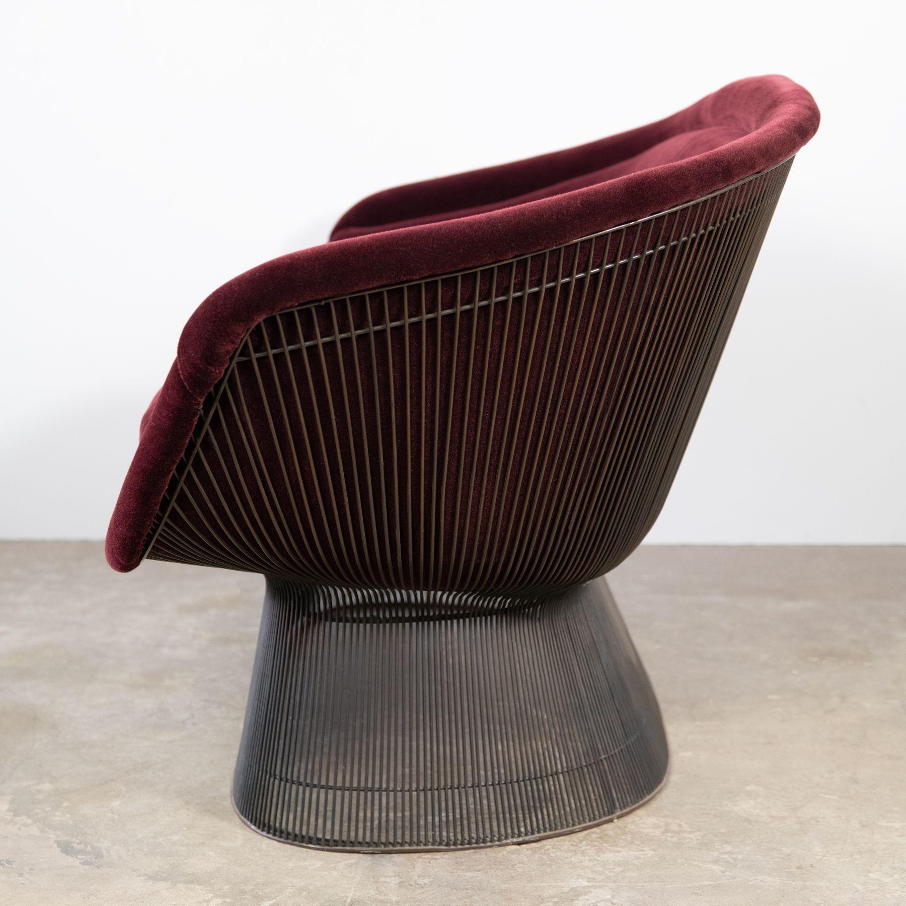 20th Century Platner Collection 1966 Rare Early Production Settee in Bronze by Warren For Sale