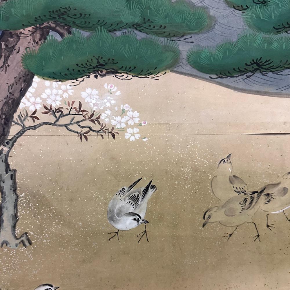Edo The Plovers over the Sea Shores Screen (2/2) For Sale