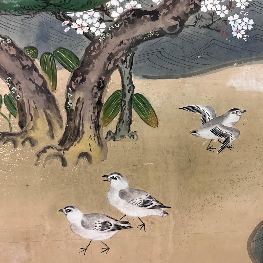 Edo The Plovers over the Sea Shores Screen For Sale
