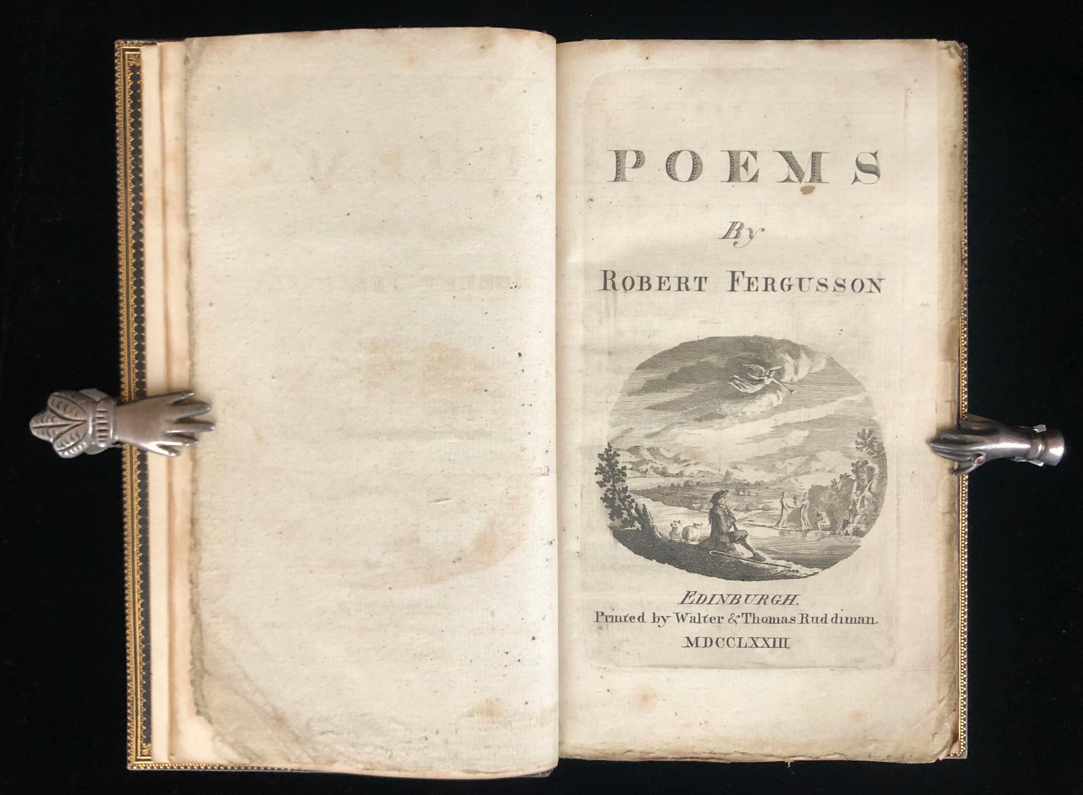 Poems of Robert Fergusson In Good Condition For Sale In Middletown, NY