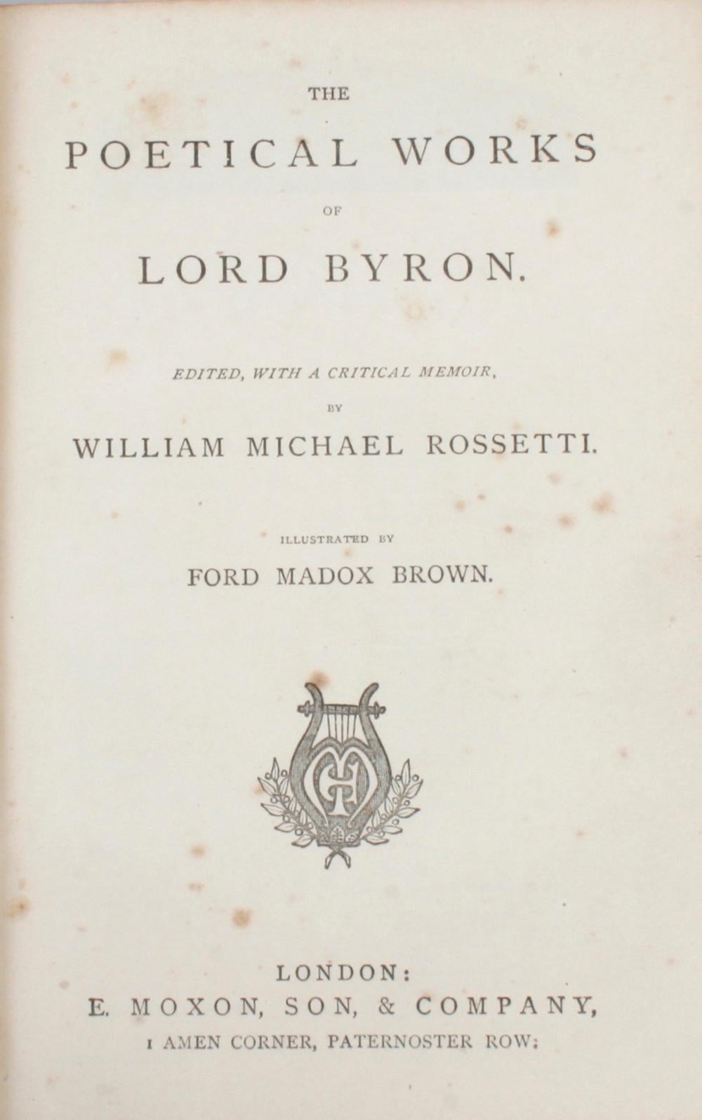 the poetical works of lord byron