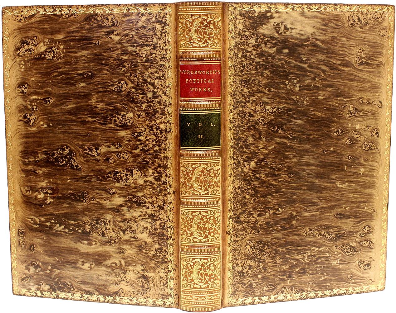 British The Poetical Works of William Wordsworth, 8 Vols, Bound in Fine Full Tree Calf