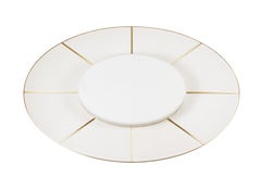 The Polaris Flush Mount in Textured Leather by David Duncan Studio